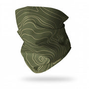 Green Mountain Contours Neck Gaiter Snood for Hiking | RUFFNEK®