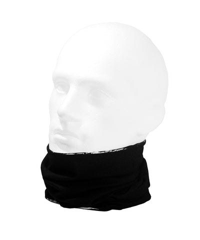 Black Rush Pro Zero Neckwarmer Neck Gaiter RUFFNEK® Black & White