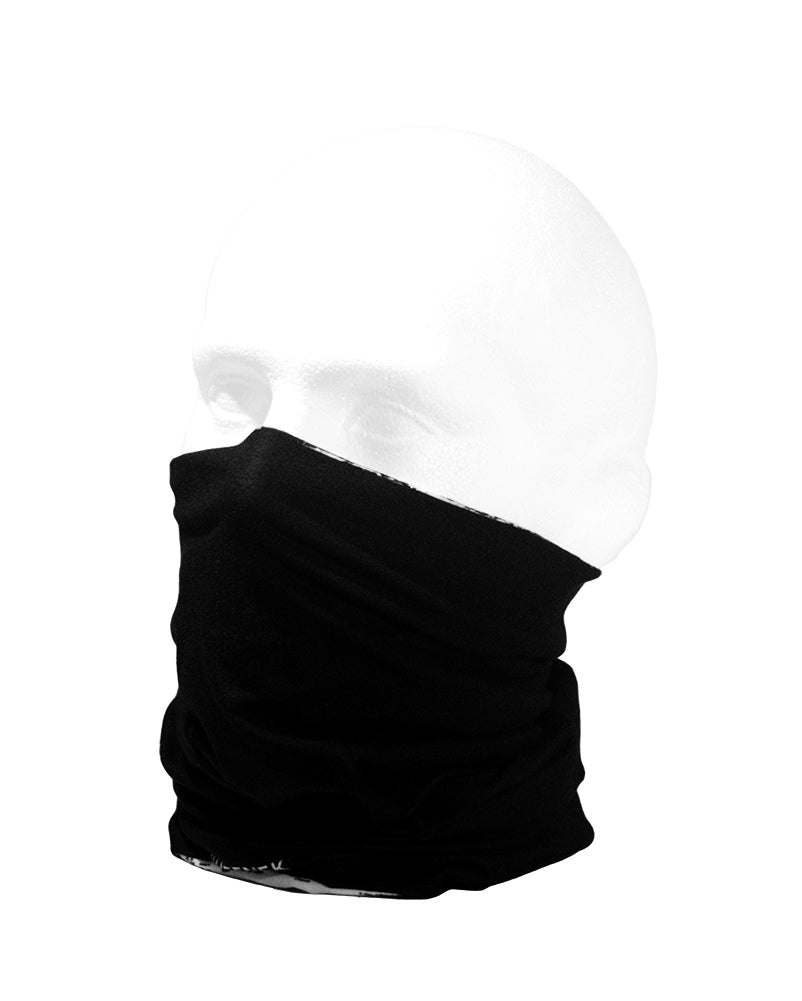 Black Rush Pro Zero Neckwarmer Neck Gaiter RUFFNEK® Black & White