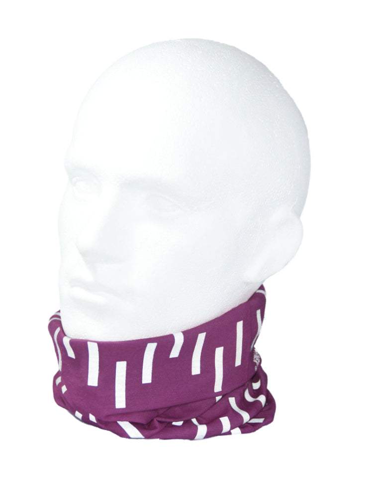 Reflective Purple Pink Neck Gaiter Snood for Running & Cycling | RUFFN ...