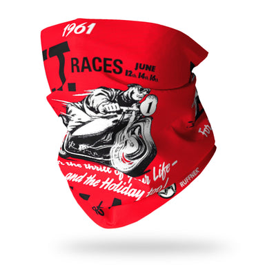Isle of Man Races Motorcycle Snood Scarf - Blemished