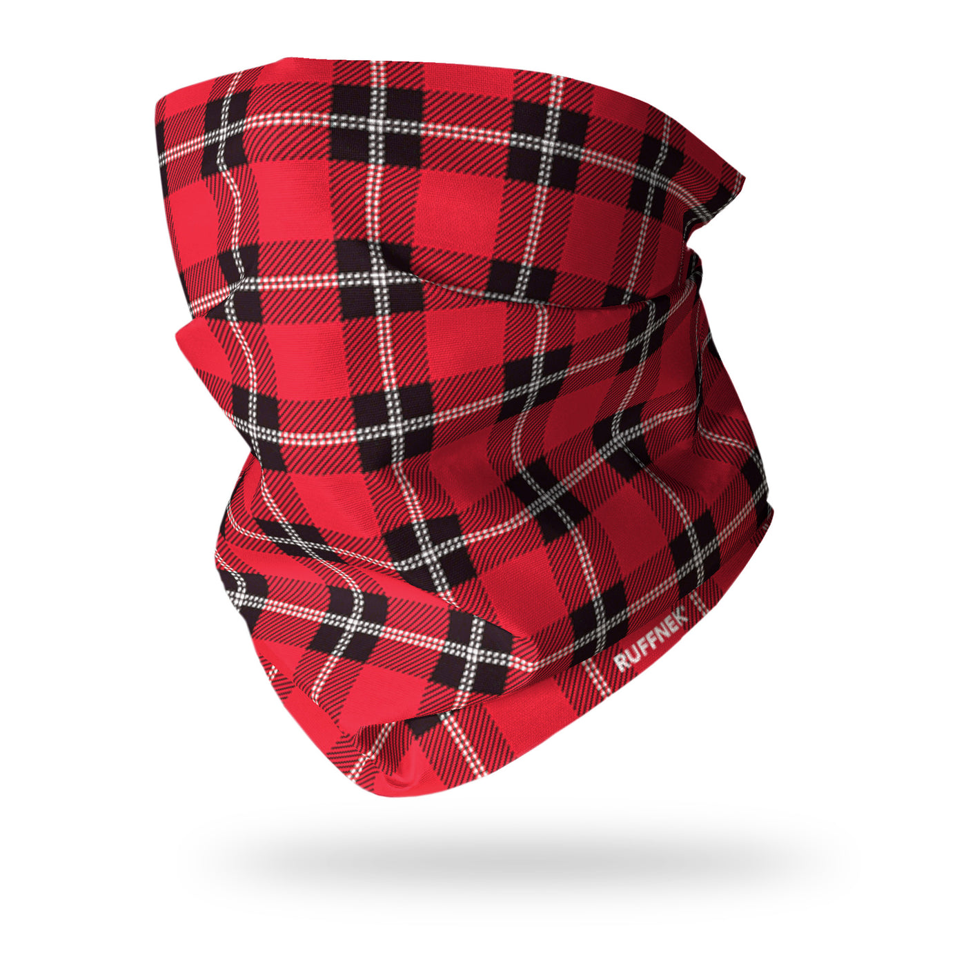 Red & Black Lumberjack Tartan Neck Scarf