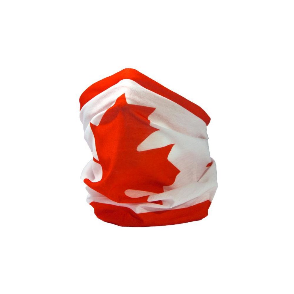 CANADIAN FLAG / MAPLE LEAF / l'Unifolié Neck Gaiter RUFFNEK® Red/White