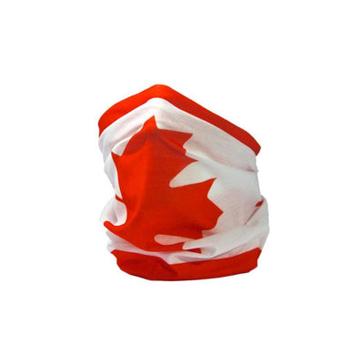 CANADIAN FLAG / MAPLE LEAF / l'Unifolié Neck Gaiter RUFFNEK® Red/White