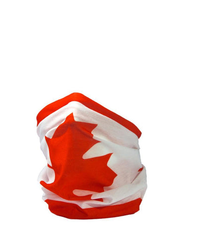 CANADIAN FLAG / MAPLE LEAF / l'Unifolié Neck Gaiter RUFFNEK® Red/White