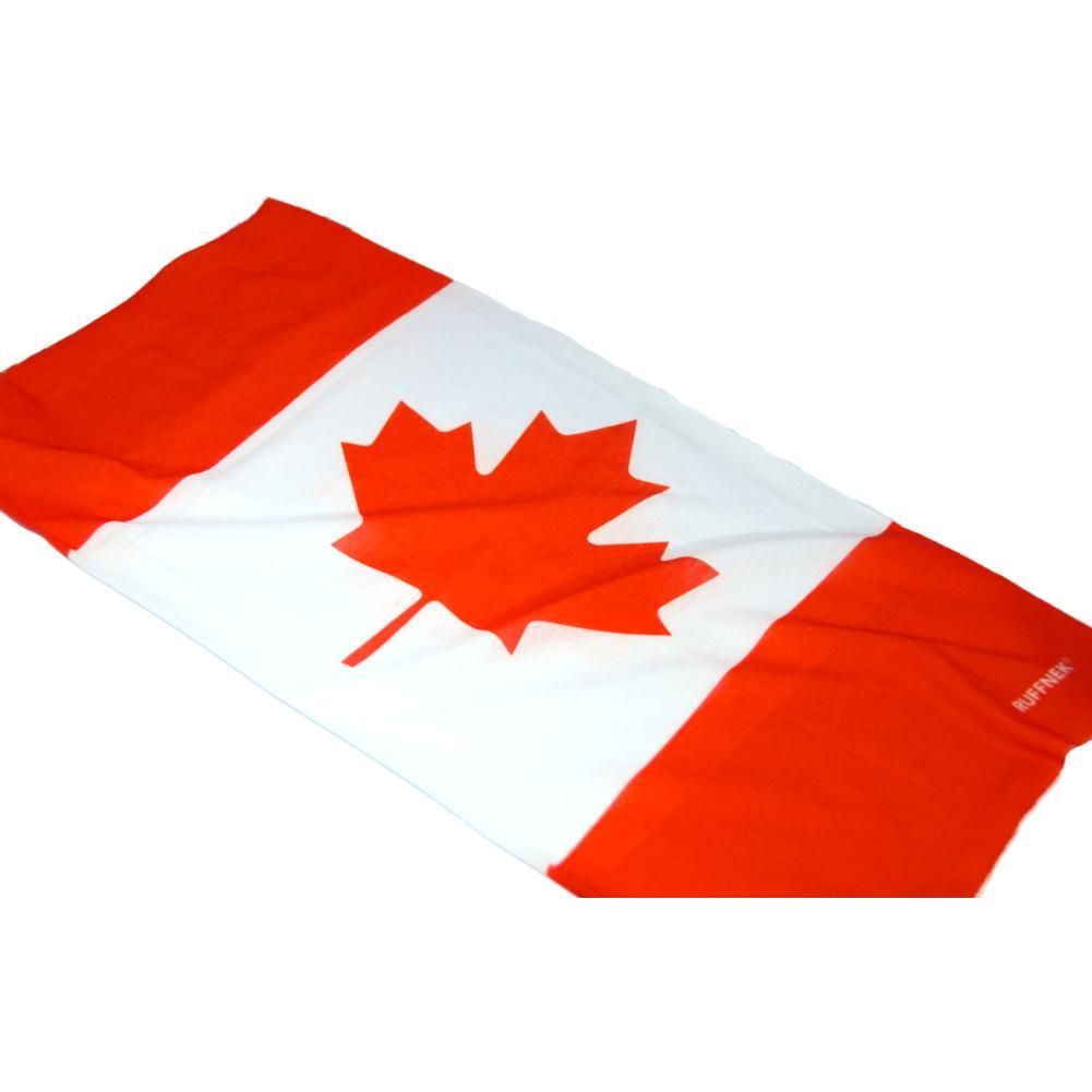 CANADIAN FLAG / MAPLE LEAF / l'Unifolié Neck Gaiter RUFFNEK® Red/White