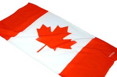CANADIAN FLAG / MAPLE LEAF / l'Unifolié Neck Gaiter RUFFNEK® Red/White