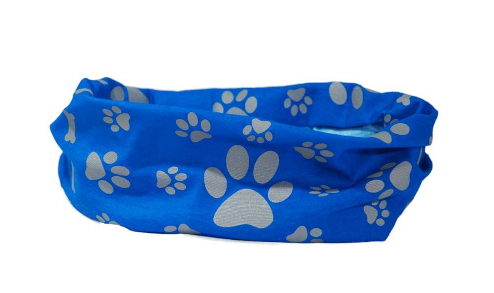 Reflective Blue Dog Snood Scarf