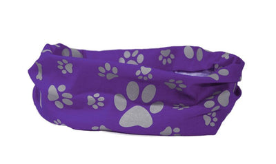 Reflective Purple Dog Snood Scarf