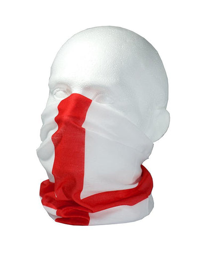 England / St Georges Flag Multifunctional Scarf RUFFNEK® Red/White