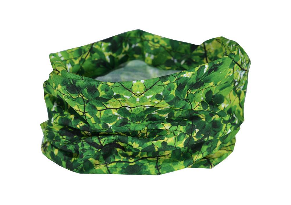Green Leaves Camo Neck Gaiter RUFFNEK® Green