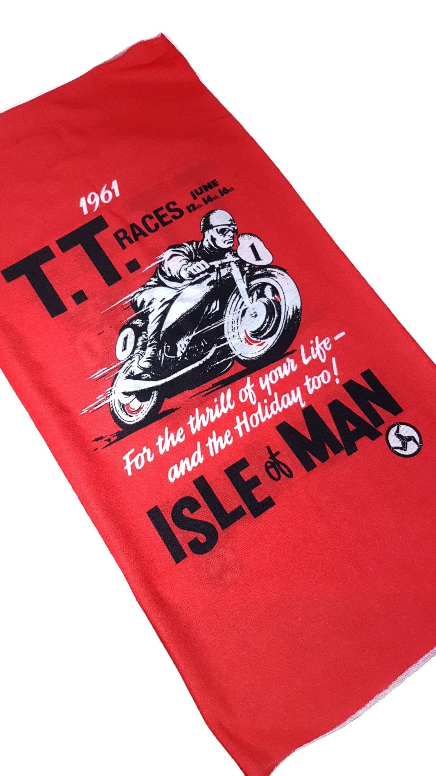 Isle of Man TT Neck Gaiter RUFFNEK® One Size / Red