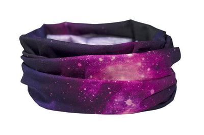 Milky Way Multifunctional Scarf RUFFNEK® Purple/Black