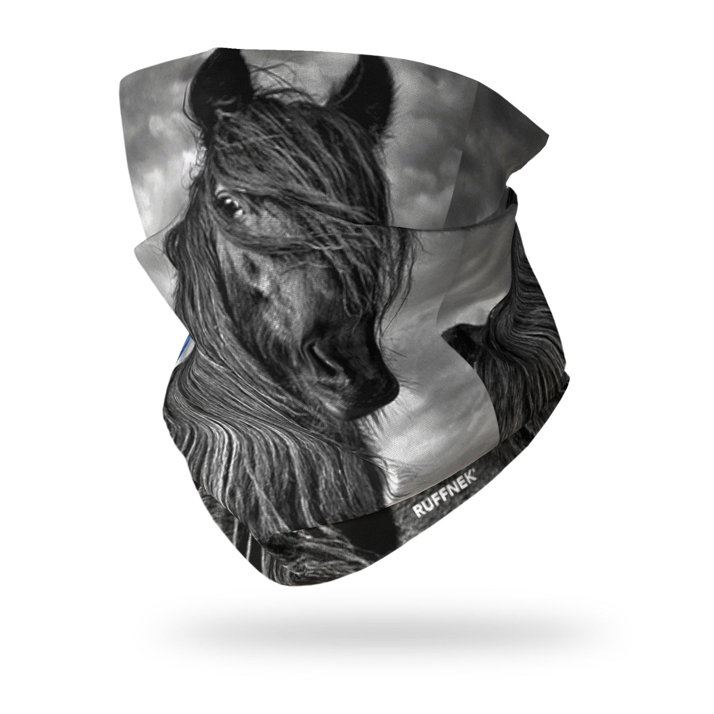 Wild Pony Multifunctional Scarf RUFFNEK® Black/Grey