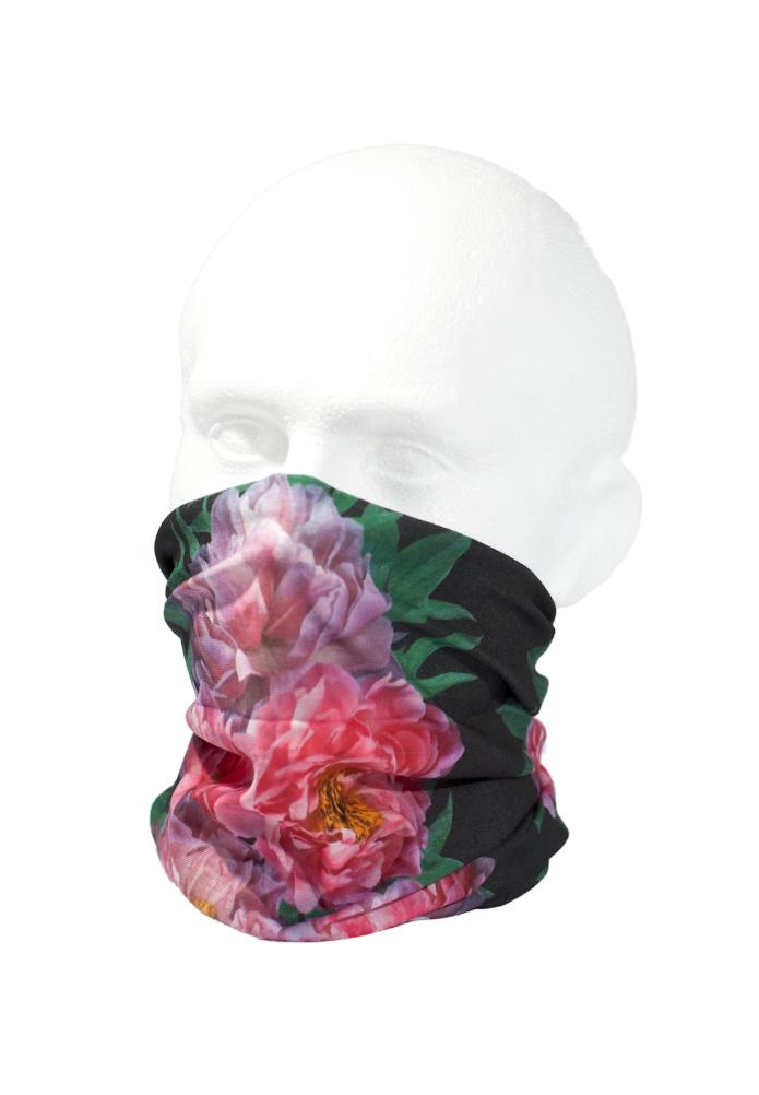 Pink Peonies Snood Scarf