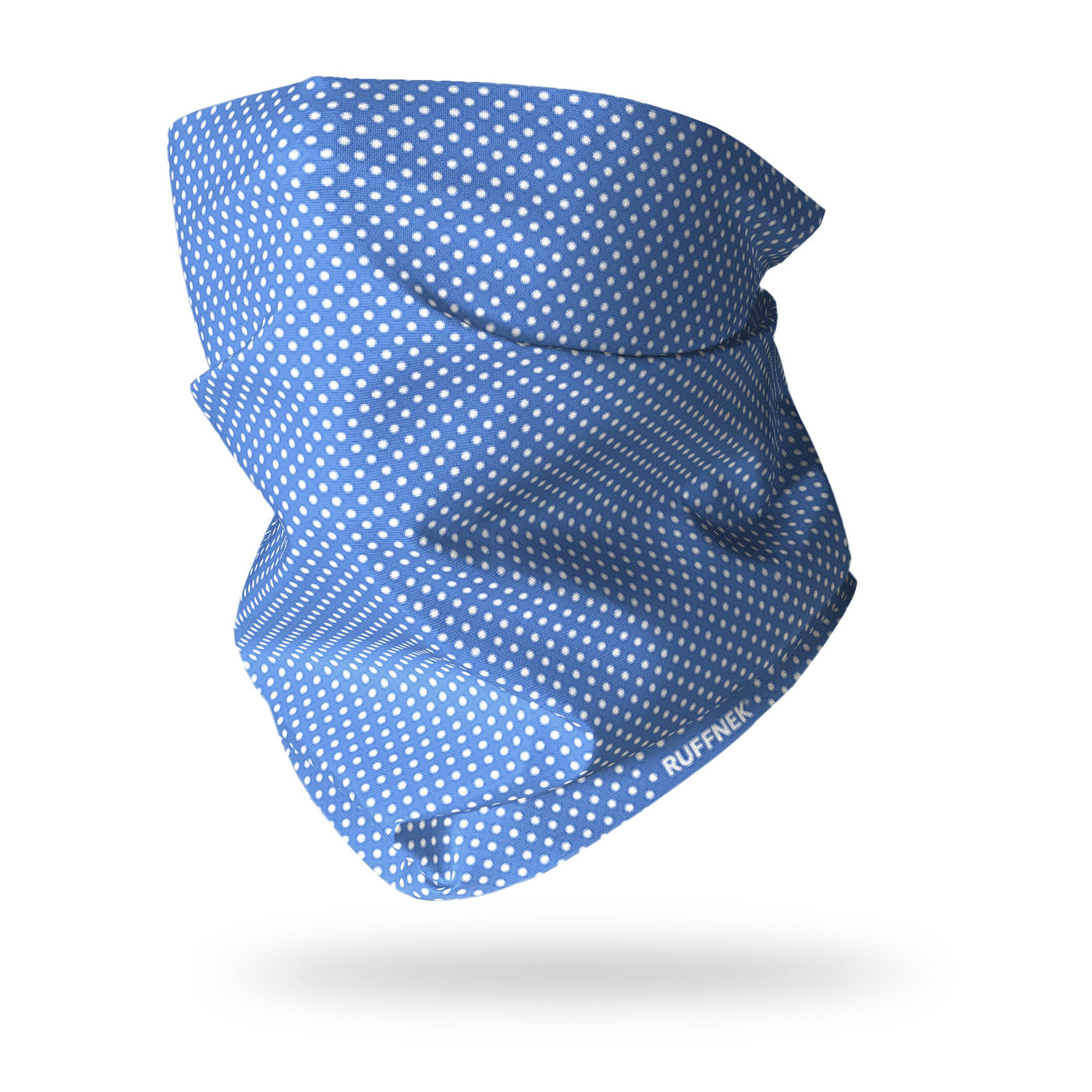 Blue Polkadot Multifunctional Scarf RUFFNEK® Blue