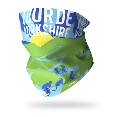 Tour de Yorkshire Multifunctional Scarf RUFFNEK® Blue/Green/Yellow