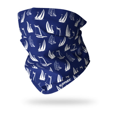 Sailing Boats Mens Snood RUFFNEK® Blue/White