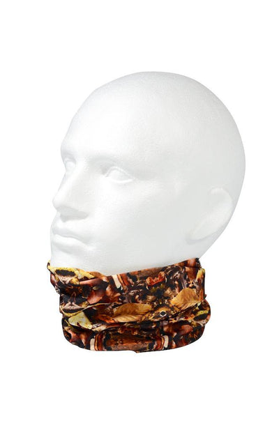 Autumn Leaves Camo Multifunctional Scarf RUFFNEK® Brown