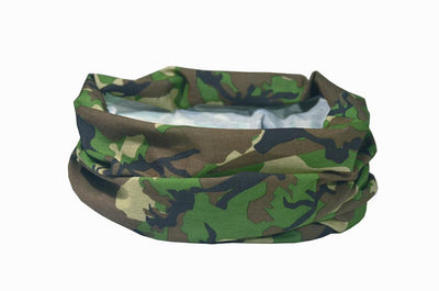 Army Woodland Camo Multifunctional Scarf RUFFNEK® Green