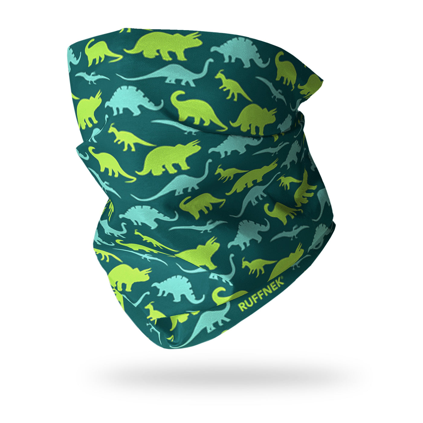 Dinosaurs Multifunctional Scarf RUFFNEK® Green/Blue