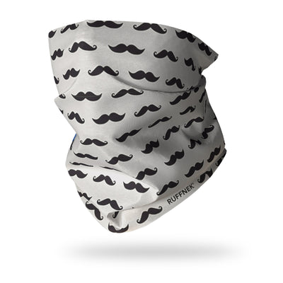 Moustache Multifunctional Scarf RUFFNEK® Grey/Black