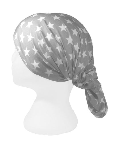 Grey Star Multifunctional Scarf RUFFNEK® Grey/White