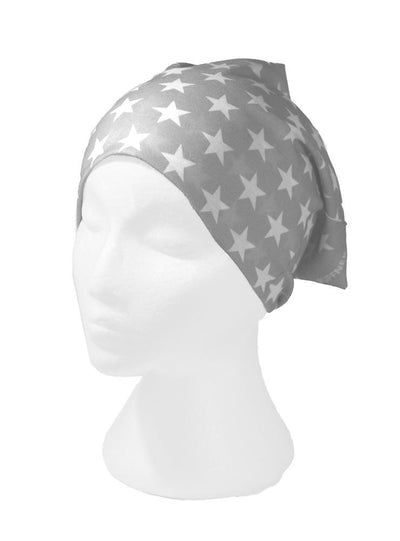 Grey Star Multifunctional Scarf RUFFNEK® Grey/White