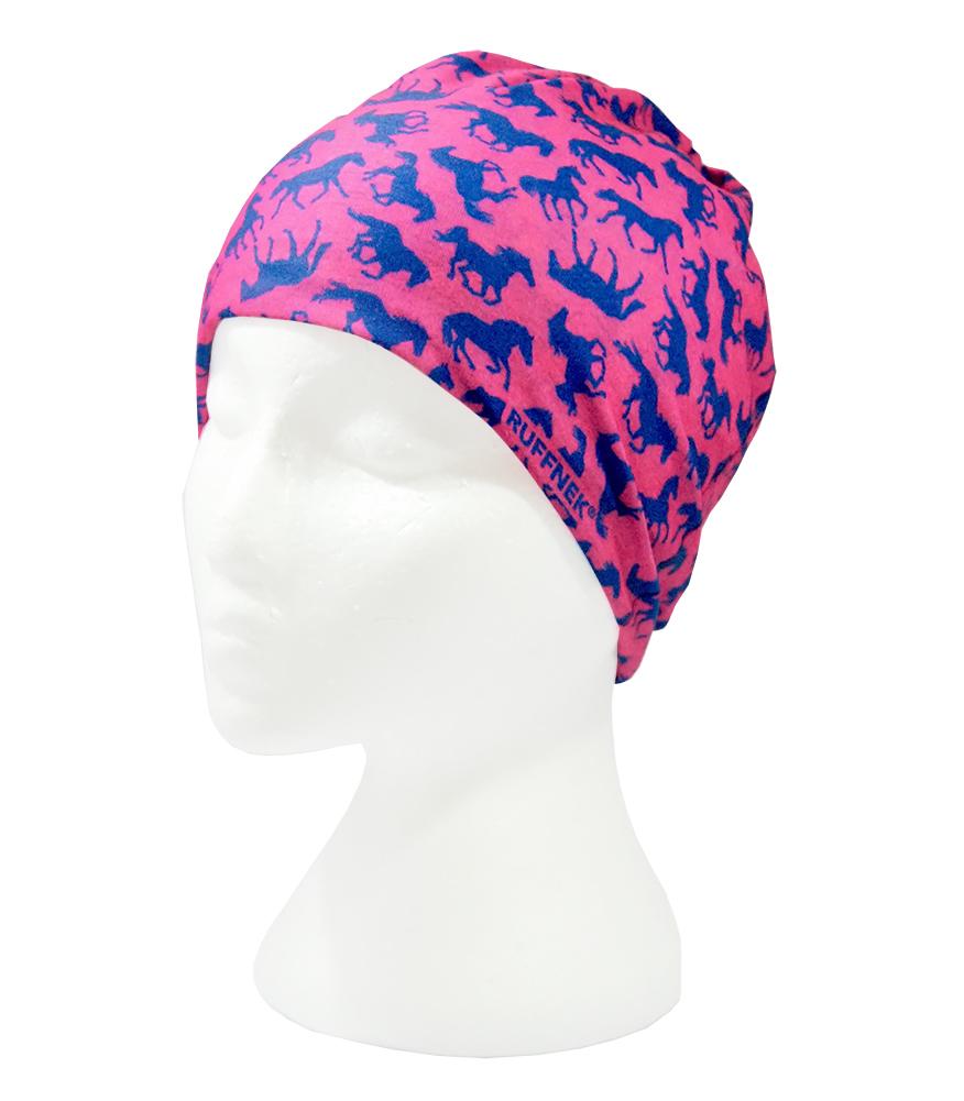 Pink & Blue Horse Design Multifunctional Scarf RUFFNEK® Pink/Blue