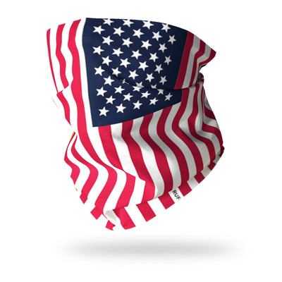 Flag of USA / Stars & Stripes Multifunctional Scarf RUFFNEK® Red white blue