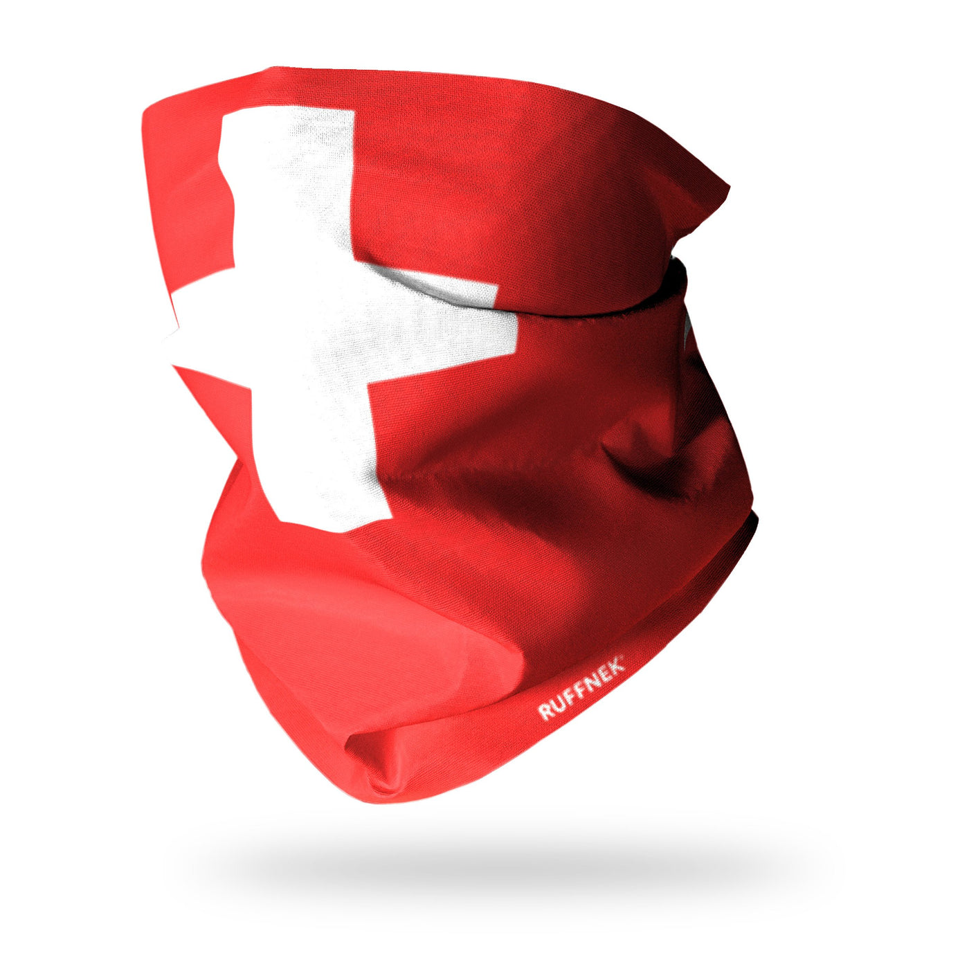 Flag of Switzerland/Swiss Flag Multifunctional Scarf RUFFNEK® Red/White