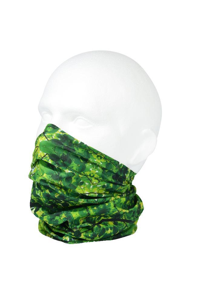 Green Leaves Camo Neck Gaiter RUFFNEK® Green