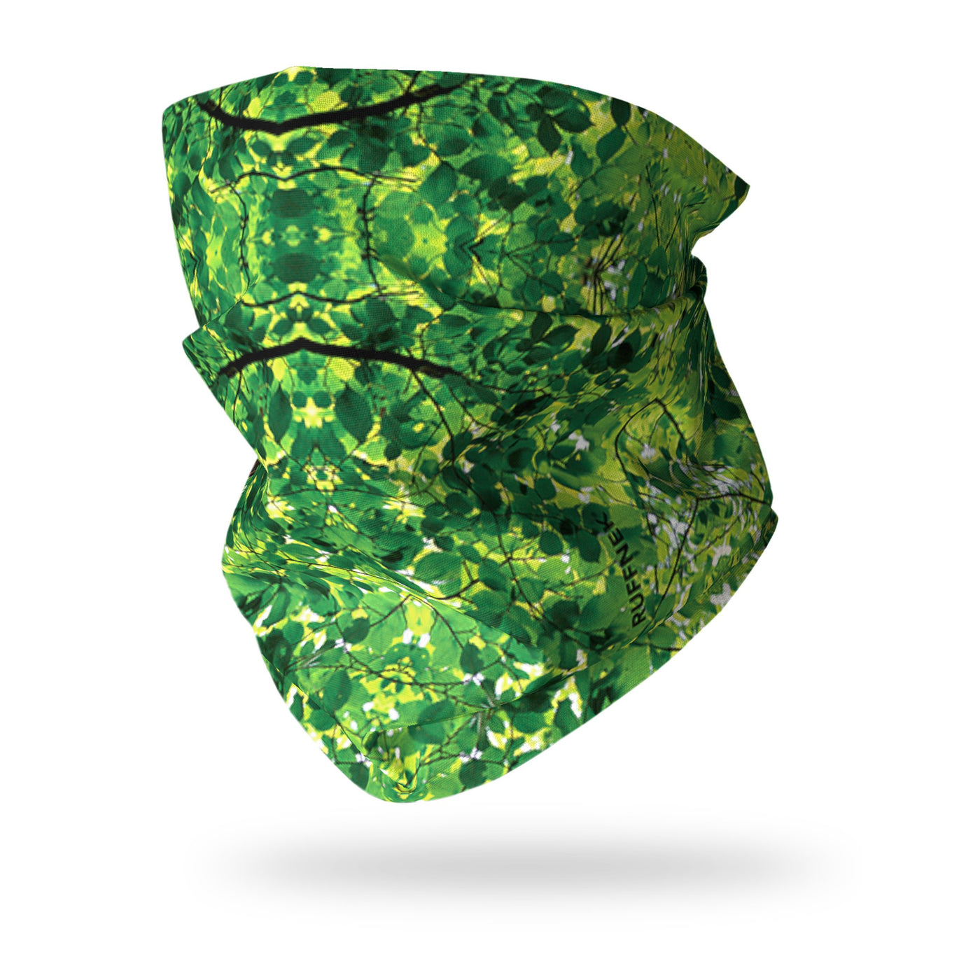 Green Leaves Camo Neck Gaiter RUFFNEK® Green