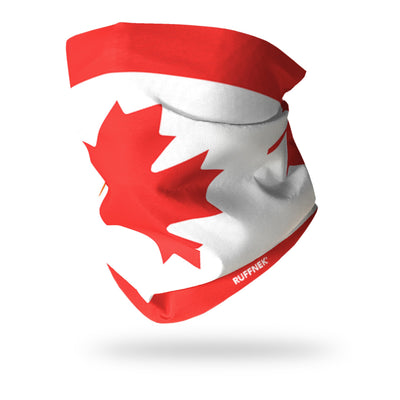 Canadian Flag / Maple Leaf / l'Unifolié Neck Gaiter RUFFNEK® Red/White