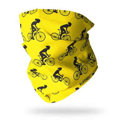 Cyclists Yellow Neck Gaiter RUFFNEK® Yellow