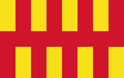 Northumberland Flag Multifunctional Scarf RUFFNEK® Red/Yellow