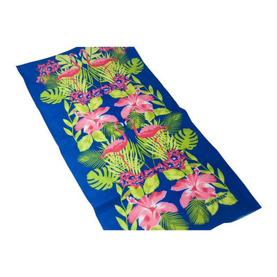 Pink Flamingo Multifunctional Scarf RUFFNEK® Blue/Pink/Green