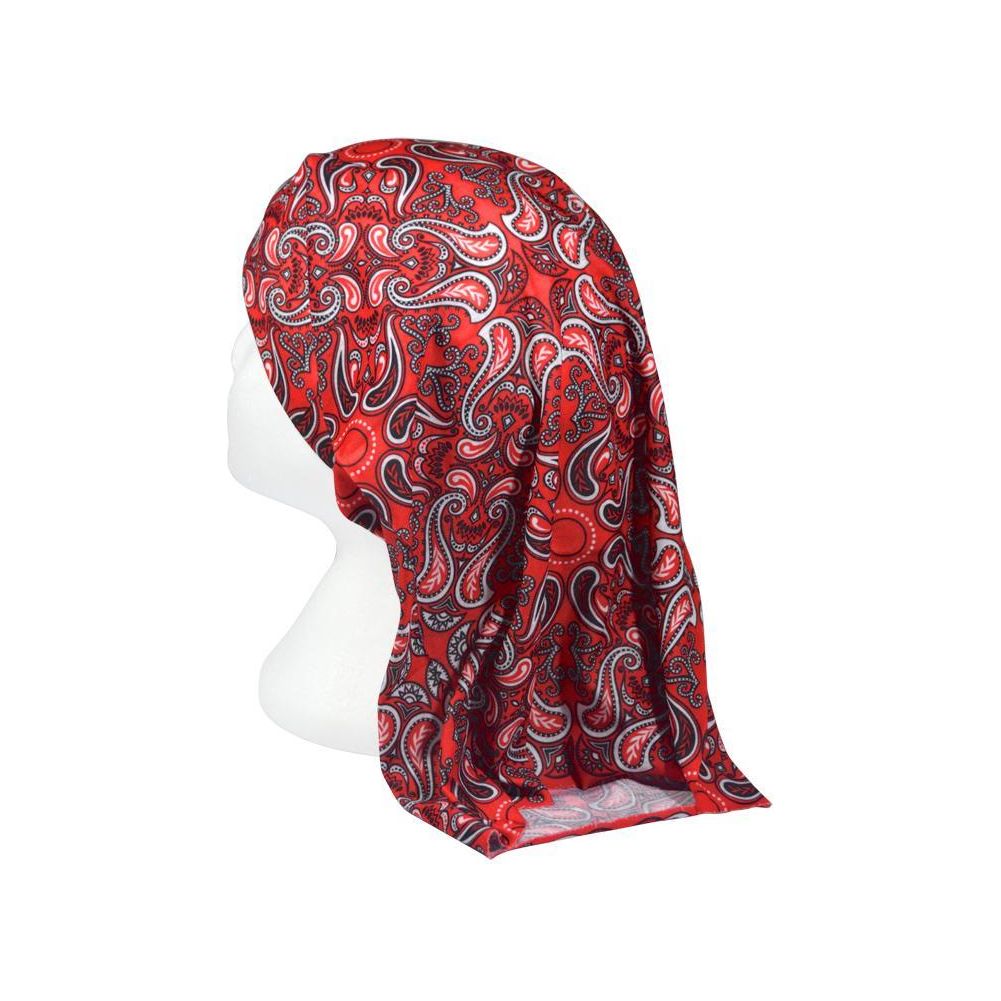 Red Paisley Multifunctional Scarf RUFFNEK® Red/Black