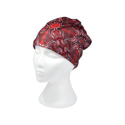 Red Paisley Multifunctional Scarf RUFFNEK® Red/Black