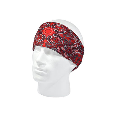 Red Paisley Multifunctional Scarf RUFFNEK® Red/Black