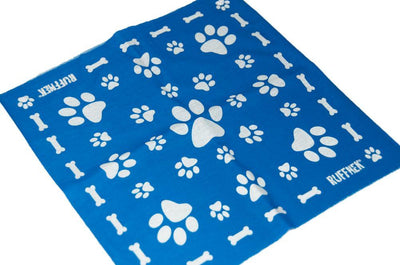 Reflective Dog Scarf/Bandana! Blue Dog Scarf RUFFNEK® Blue