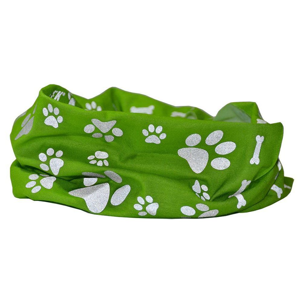 Reflective Dog Scarf/Bandana! Green Dog Scarf RUFFNEK® Green