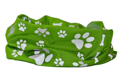 Reflective Dog Scarf/Bandana! Green Dog Scarf RUFFNEK® Green