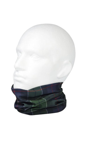 Scottish Hunting Tartan Multifunctional Scarf RUFFNEK® Navy Blue/Green Neck warmer snood