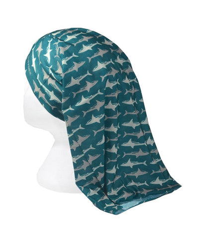 Shark Design Multifunctional Scarf RUFFNEK® Petrol Blue