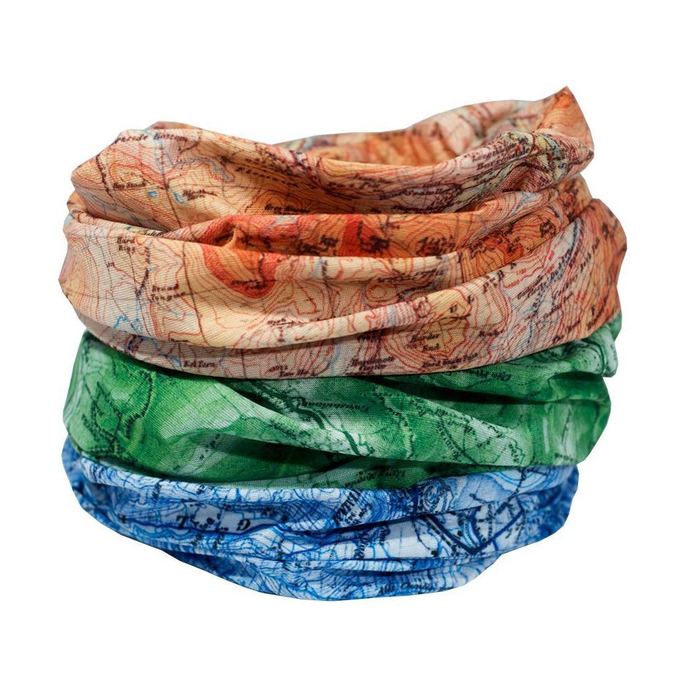 The National Three Peaks Multifunctional Scarf RUFFNEK® Beige/Green/Blue