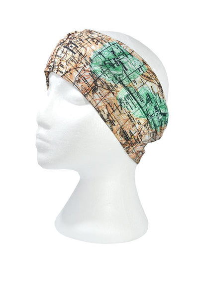 The Yorkshire 3 Peaks Multifunctional Scarf RUFFNEK® Beige/Green