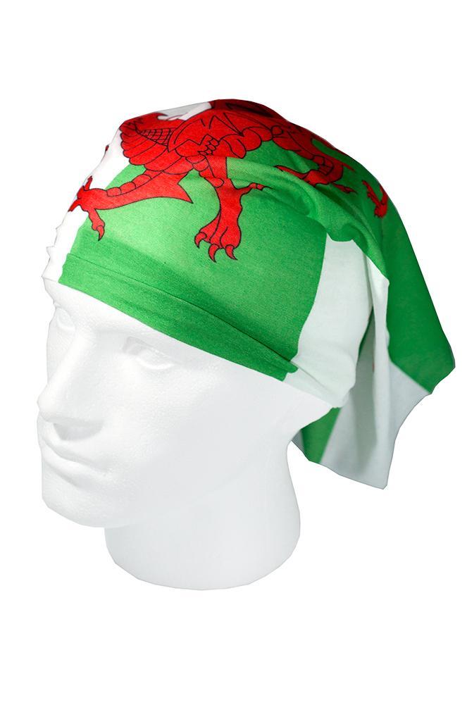 Welsh Flag / Y Ddraig Goch Multifunctional Scarf RUFFNEK® Red/Green/White