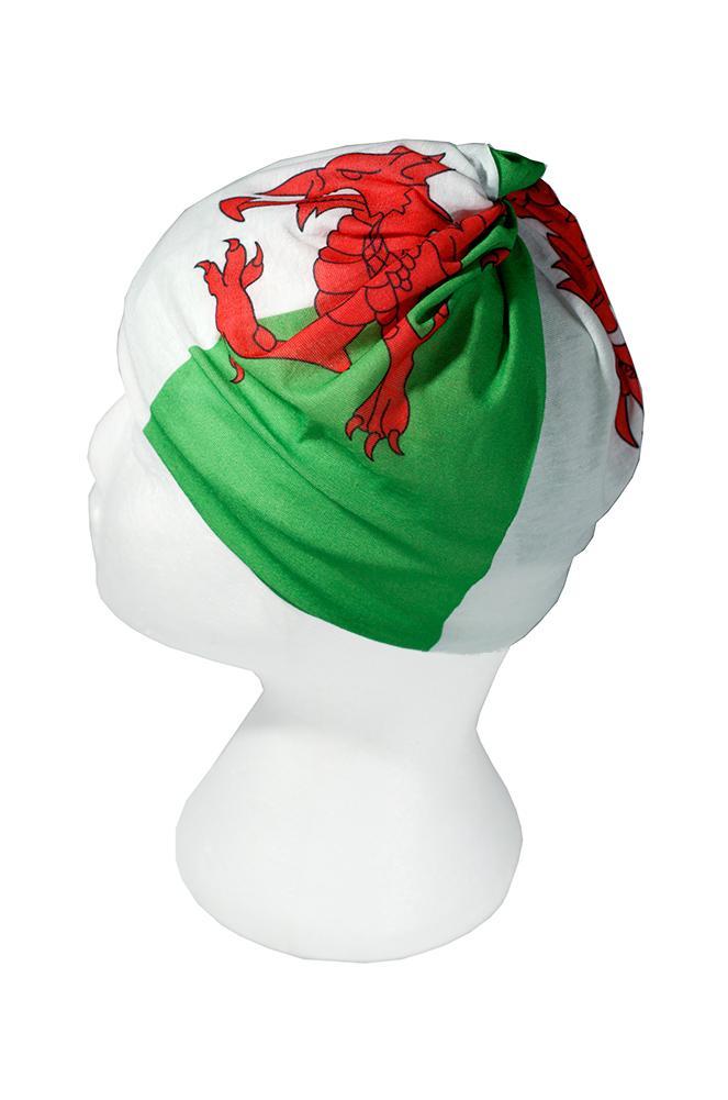 Welsh Flag / Y Ddraig Goch Multifunctional Scarf RUFFNEK® Red/Green/White