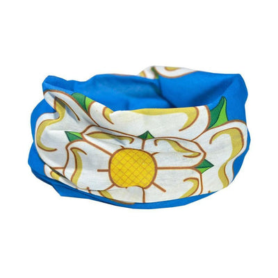 Yorkshire Rose Flag Multifunctional Scarf RUFFNEK® Blue